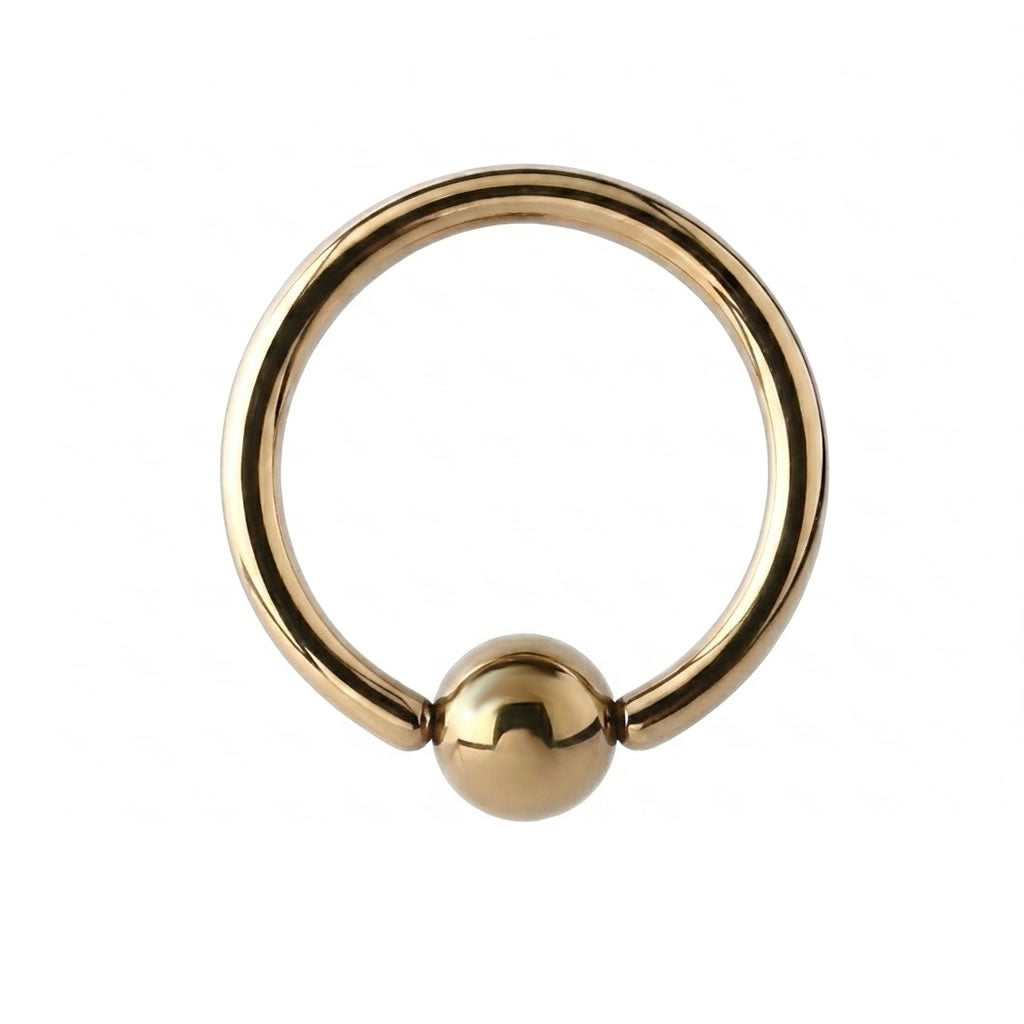 1.2mm gold ball closure ring surgical steel captive bead nose septum helix ear bcr - 1.2mm gauge