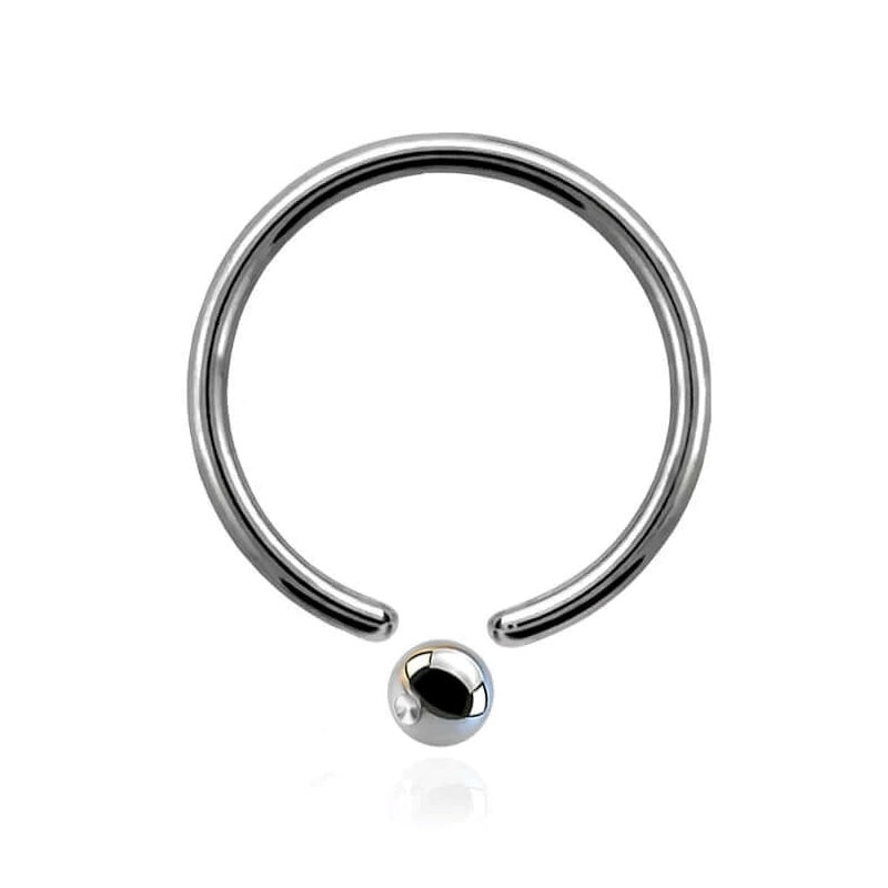 1.2mm ball closure ring surgical steel captive bead nose septum helix ear bcr - 1.2mm gauge
