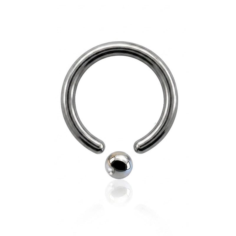 1.6mm ball closure ring surgical steel captive bead nose septum helix ear bcr - 1.6mm gauge