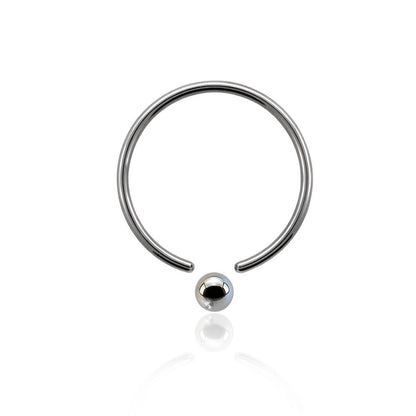 1mm Ball Closure Ring Surgical Steel Captive Bead Nose Septum Helix Ear BCR - 1mm Gauge