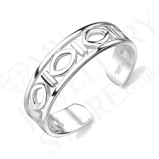925 ellipse toe ring sterling silver adjustable band toe ring