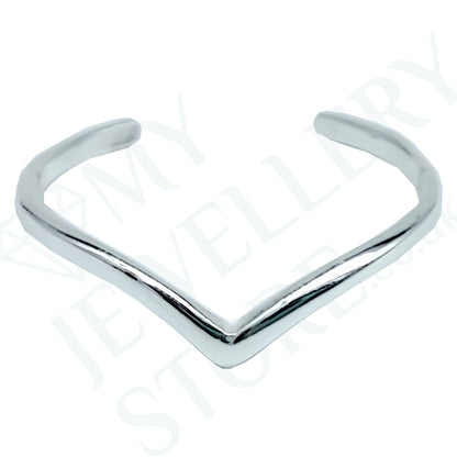 Chevron Toe Ring 925 Sterling Silver Thin Band Wishbone Adjustable Toe Ring